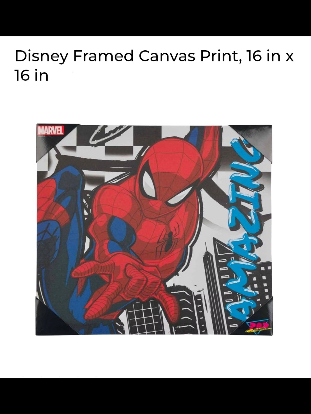 Marvel Spider-Man Pop Art Canvas - Red & Blue